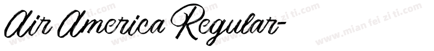 Air America Regular字体转换